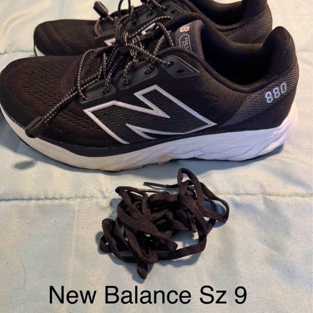 New Balance Black and White Sneakers
